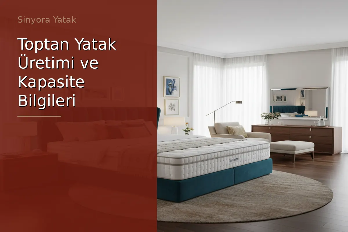 Toptan Yatak Üretimi ve Kapasite Bilgileri