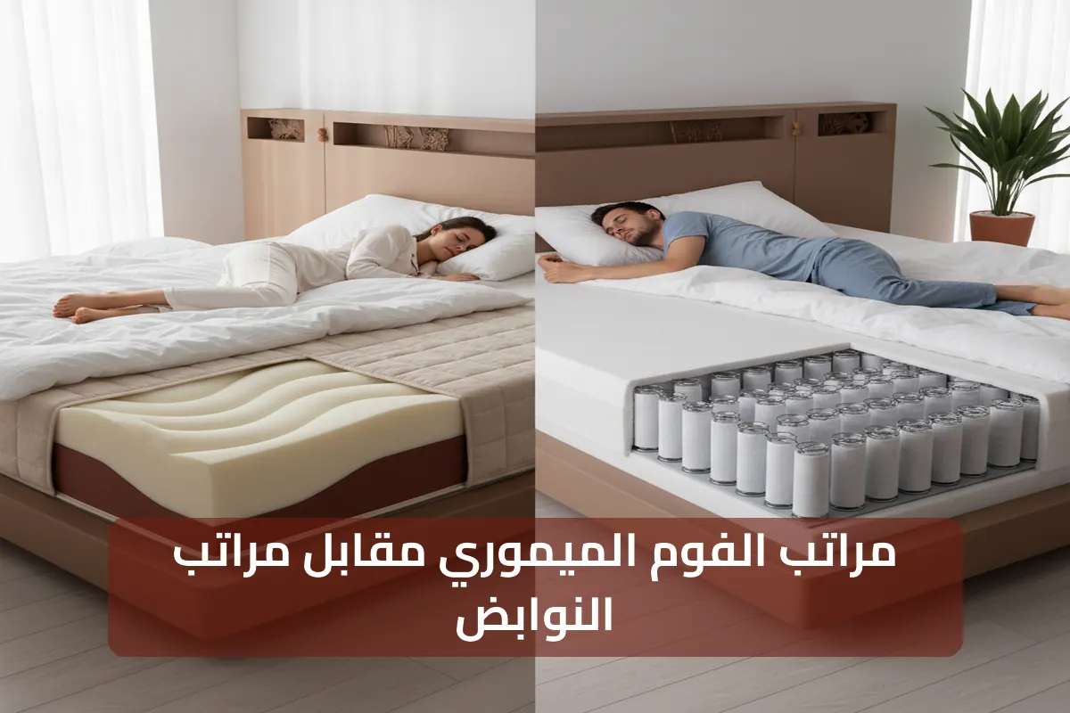 مراتب الفوم الميموري مقابل مراتب النوابض أيهما الأنسب؟
