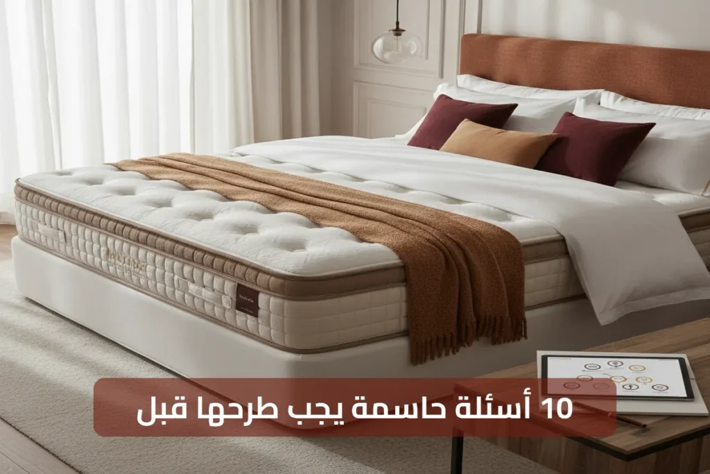 10 أسئلة يجب طرحها قبل شراء مرتبة