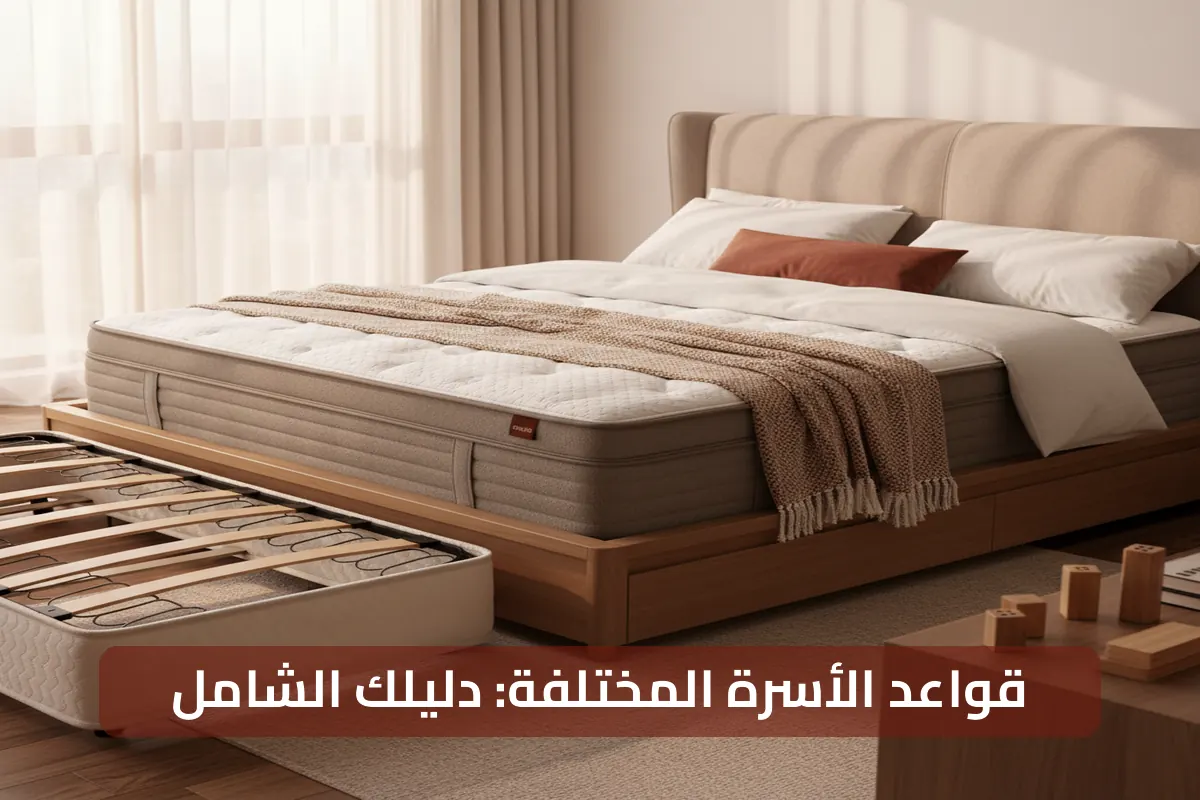 قواعد الأسرة المختلفة: زنبركات الصناديق والمنصات والمزيد