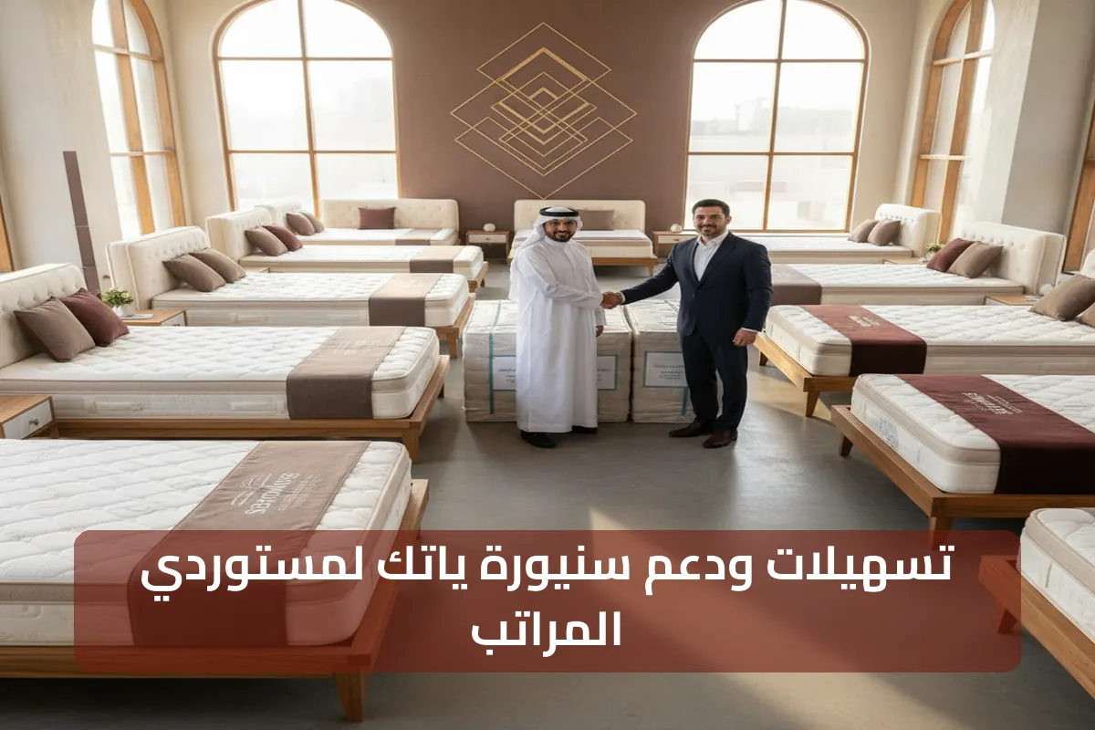 تسهيلات ودعم لمستوردي المراتب لدى سنيورة للفرشات