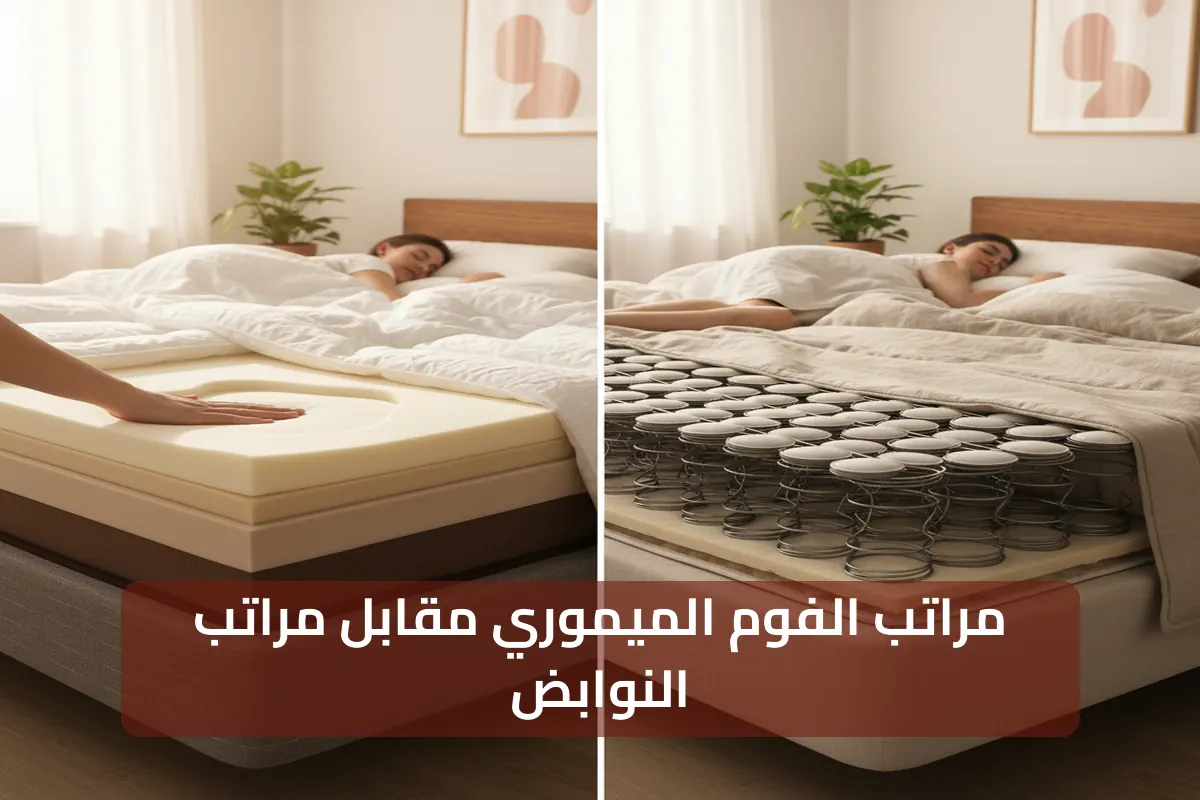 مراتب الفوم الميموري مقابل مراتب النوابض أيهما الأنسب؟