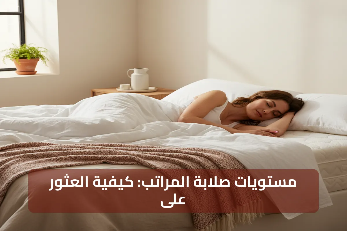 مستويات صلابة المراتب: كيفية العثور على الدعم المناسب