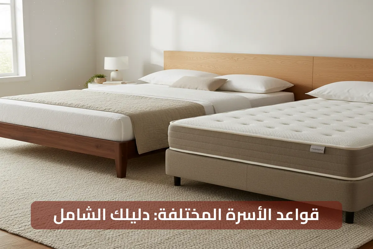 قواعد الأسرة المختلفة: زنبركات الصناديق والمنصات والمزيد