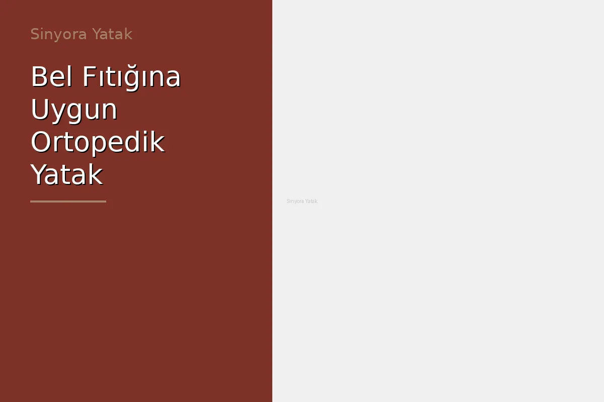 Bel Fıtığına Uygun Ortopedik Yatak Tavsiyeleri