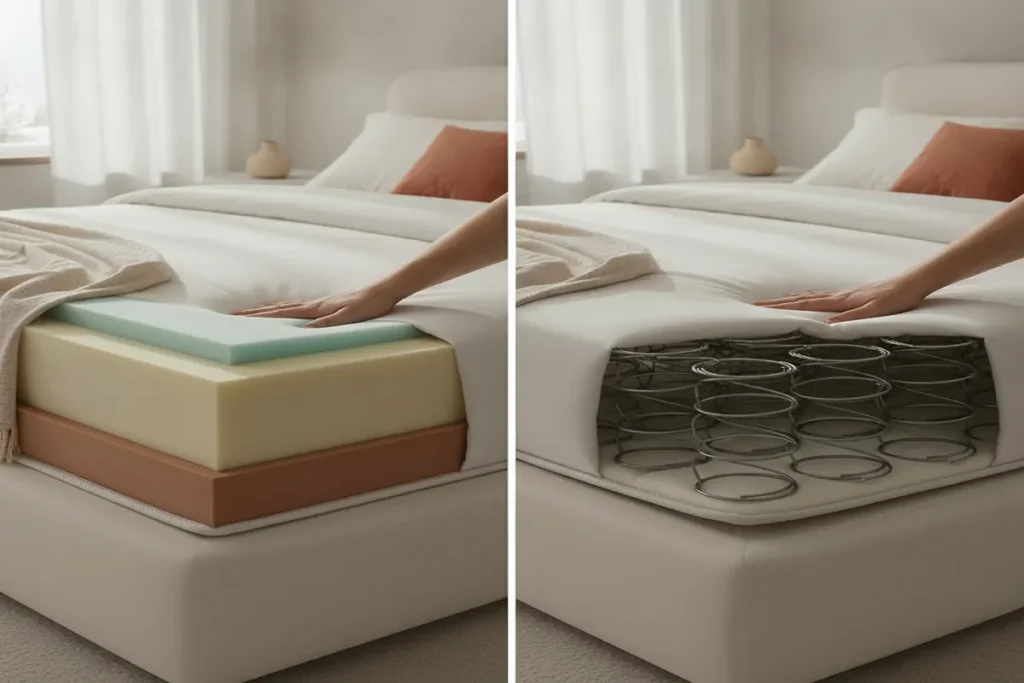 foam mattress vs bonnel spring mattress
