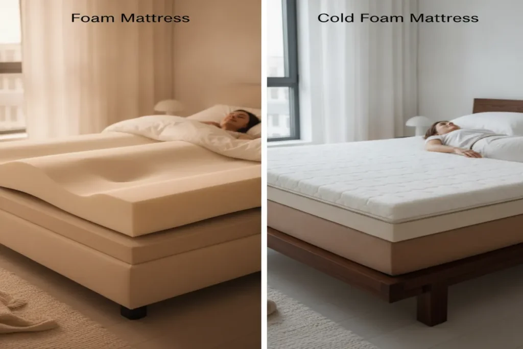foam mattress vs cold foam mattress