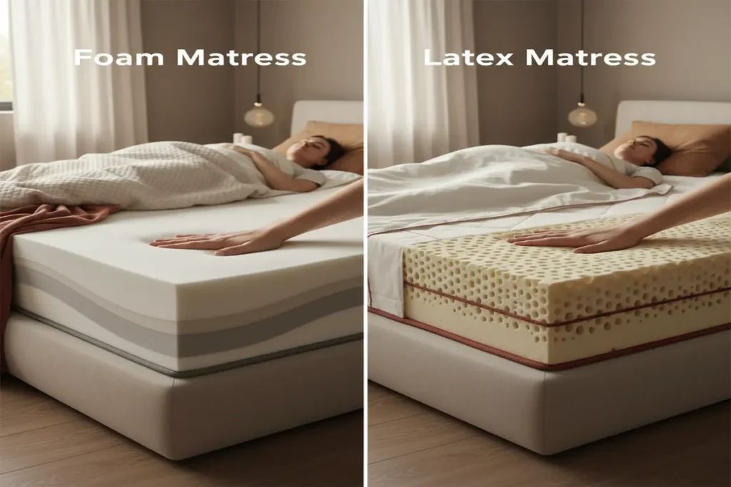 foam mattress vs latex mattress