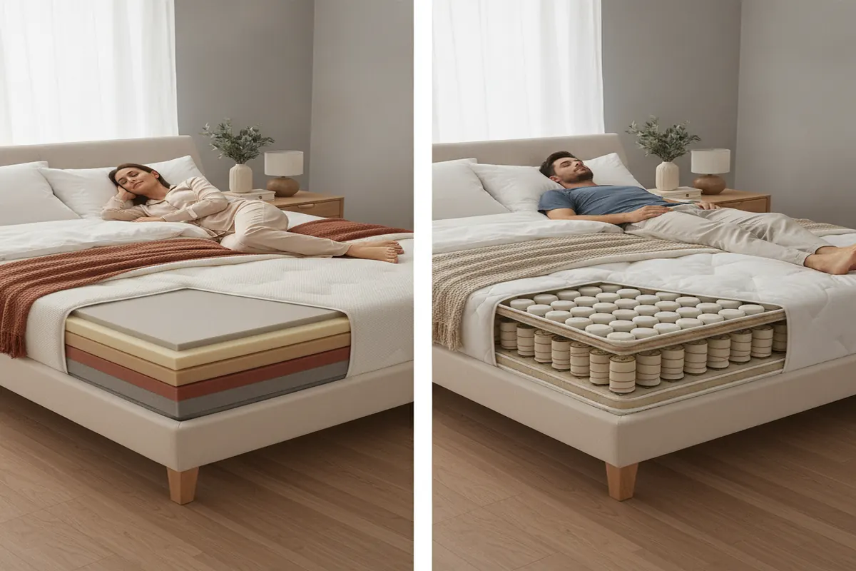 foam mattress vs spring mattress