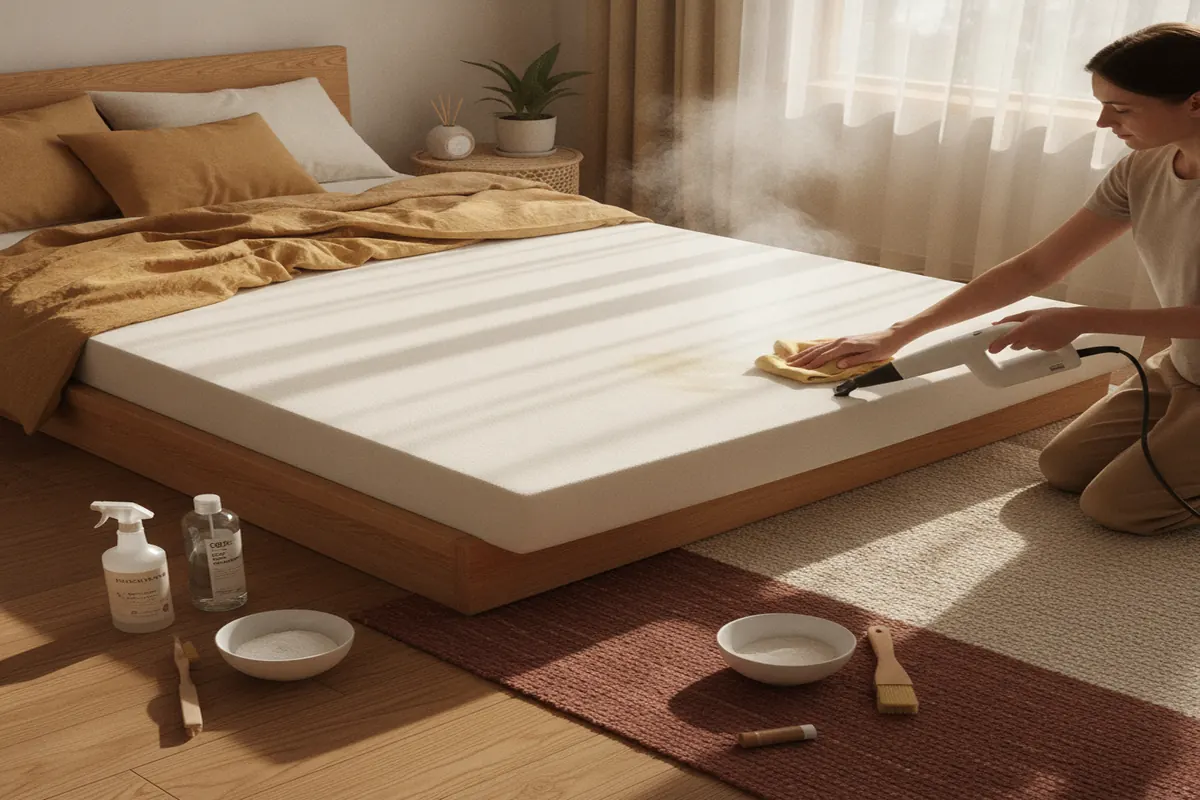 how to clean foam mattress properly