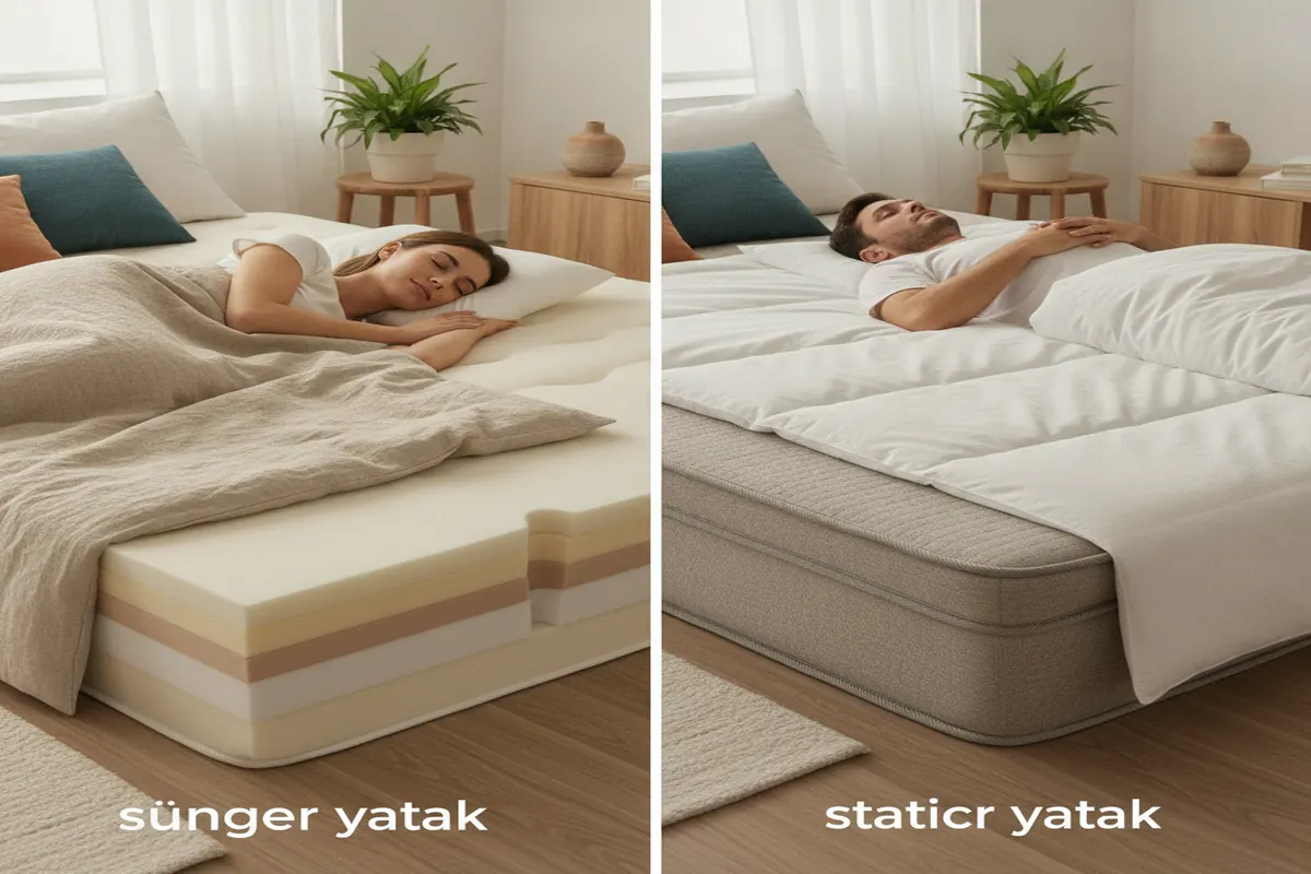 sünger yatak ile statik yatak farkı Karşılaştırma ve Tercih Rehberi