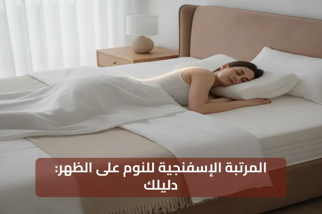 دليلك لفهم المرتبة الإسفنجية لـالنوم على الظهر بشكل كامل