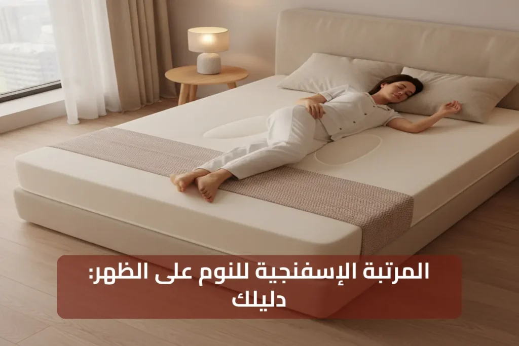 دليلك لفهم المرتبة الإسفنجية لـالنوم على الظهر بشكل كامل