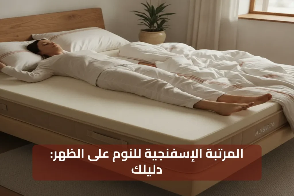 دليلك لفهم المرتبة الإسفنجية لـالنوم على الظهر بشكل كامل