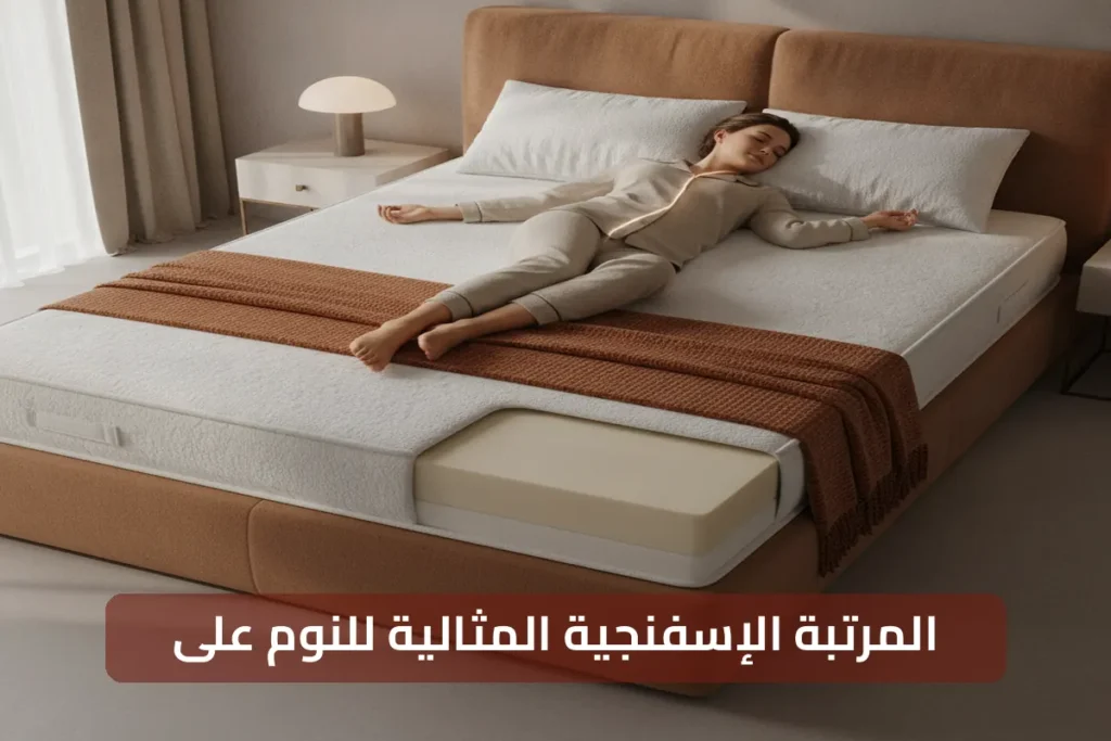 دليلك لفهم المرتبة الإسفنجية لـالنوم على الظهر بشكل كامل