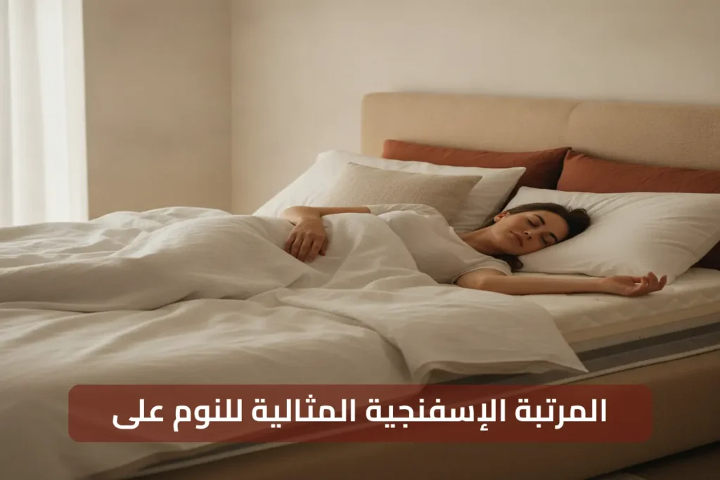 دليلك لفهم المرتبة الإسفنجية لـالنوم على الظهر بشكل كامل