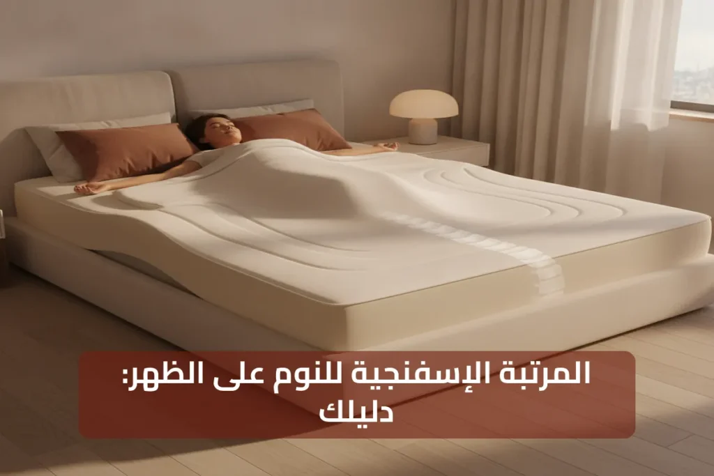 دليلك لفهم المرتبة الإسفنجية لـالنوم على الظهر بشكل كامل