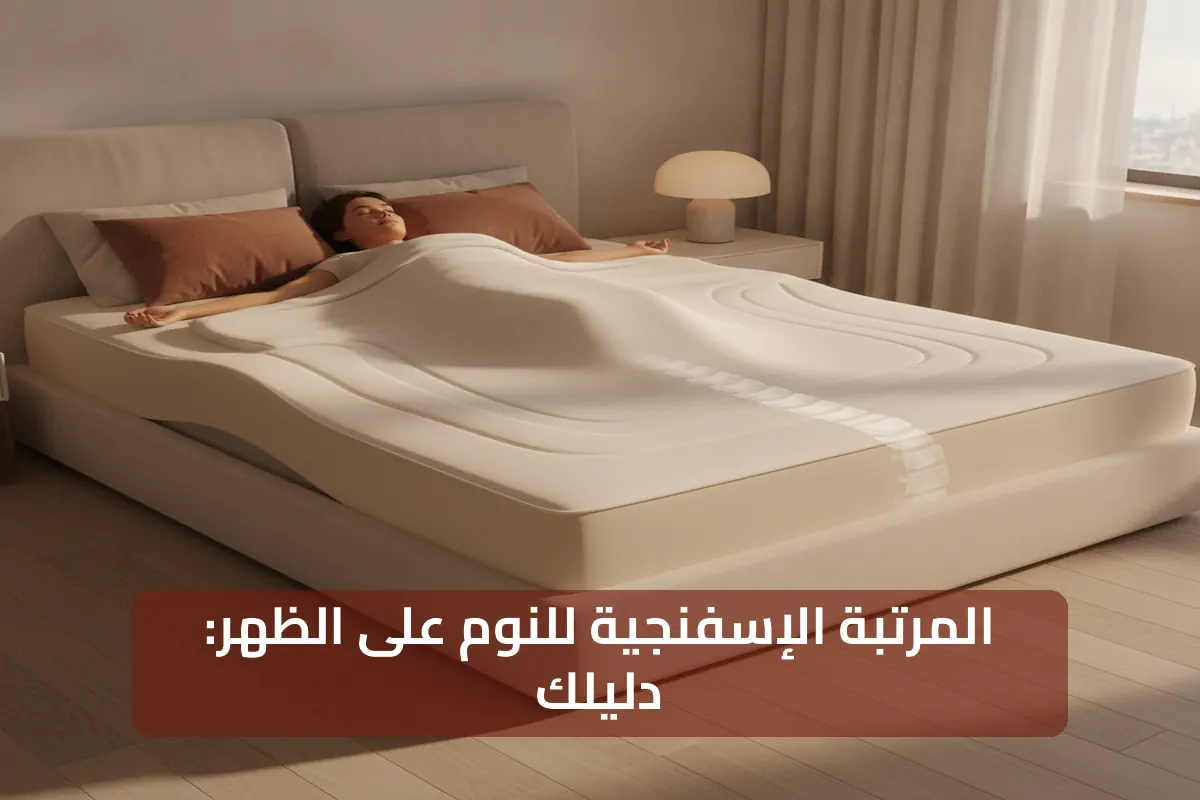 دليلك لفهم المرتبة الإسفنجية لـالنوم على الظهر بشكل كامل