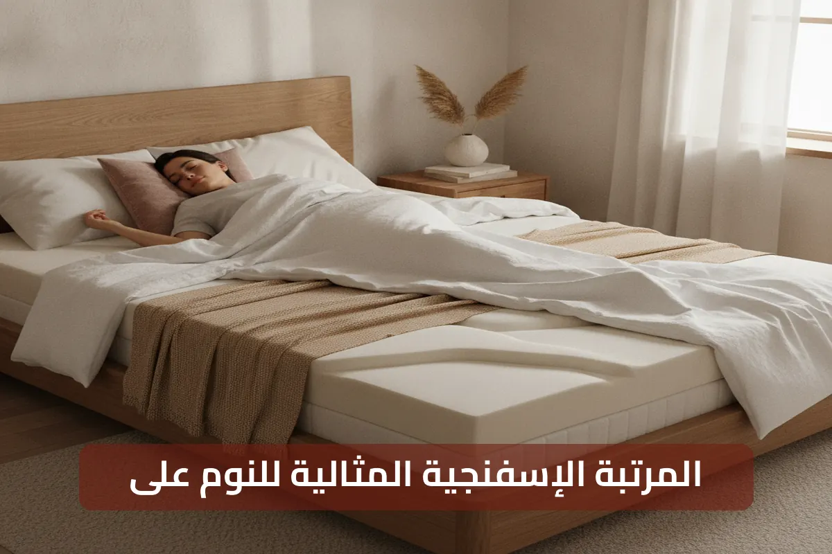 دليلك لفهم المرتبة الإسفنجية لـالنوم على الظهر بشكل كامل