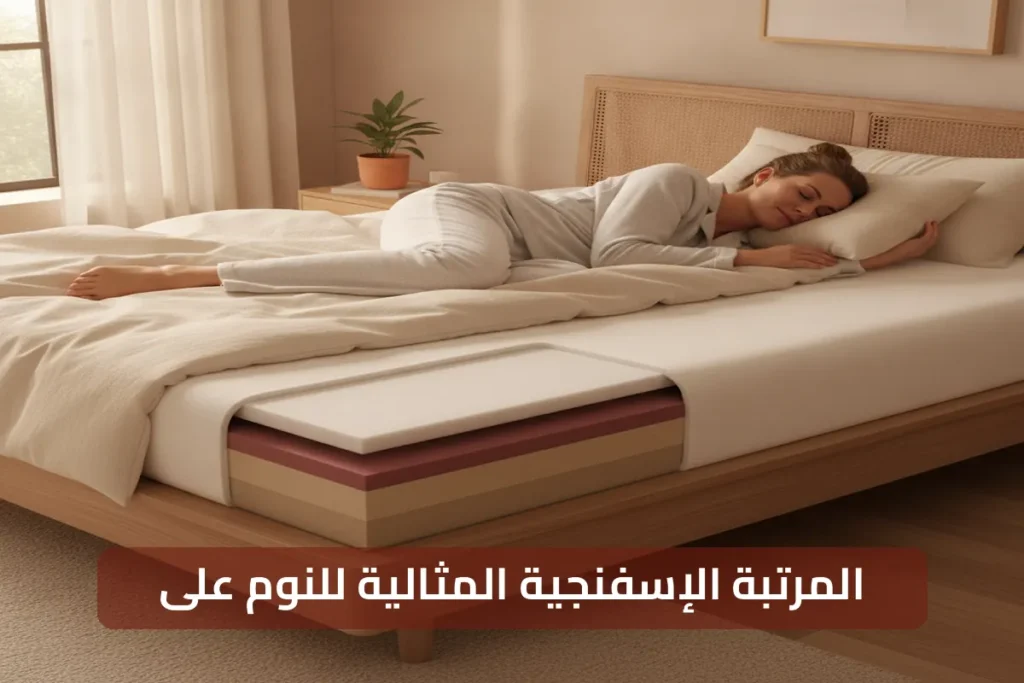 دليلك لفهم المرتبة الإسفنجية لـالنوم على الظهر بشكل كامل