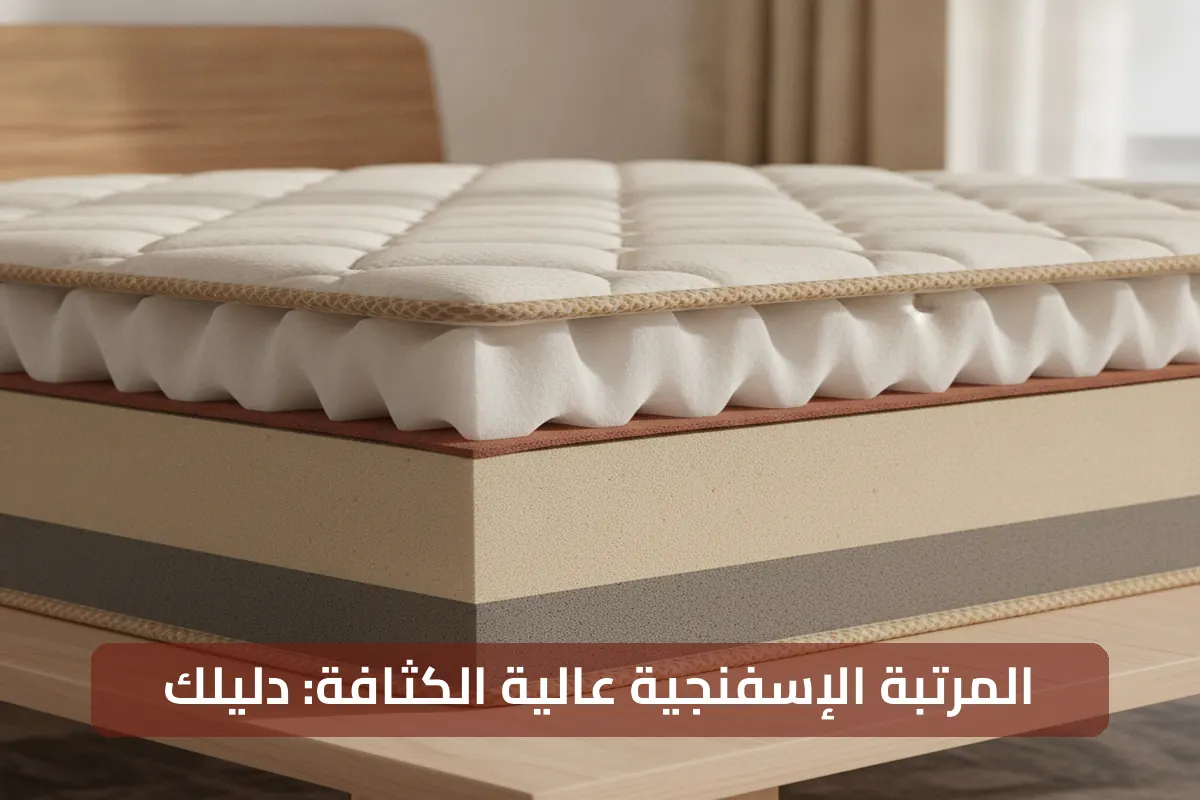 دليلك لفهم مكونات المرتبة الإسفنجية من إسفنج عالي الكثافة بشكل كامل