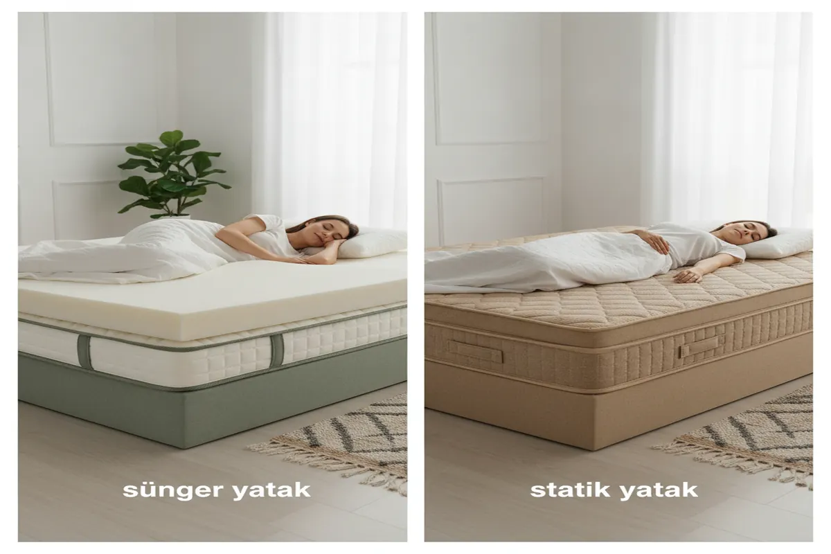 sünger yatak ile statik yatak farkı Karşılaştırma ve Tercih Rehberi