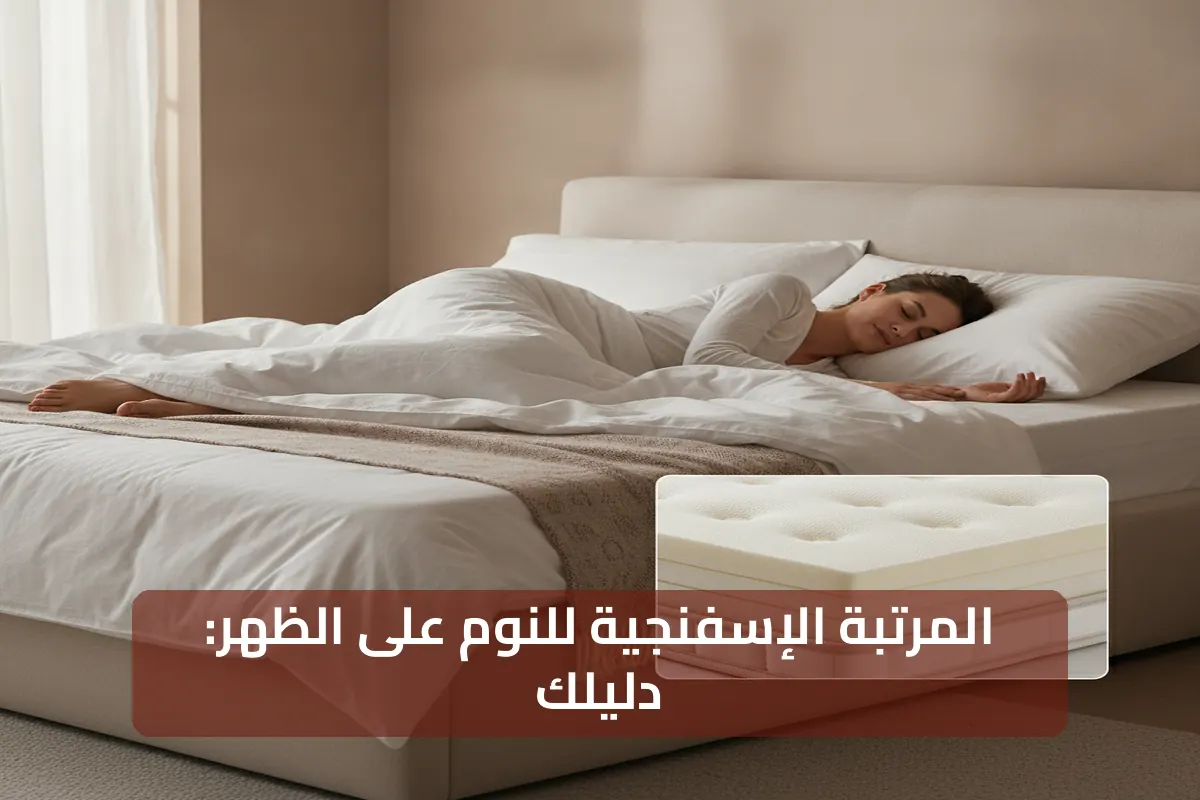 دليلك لفهم المرتبة الإسفنجية لـالنوم على الظهر بشكل كامل