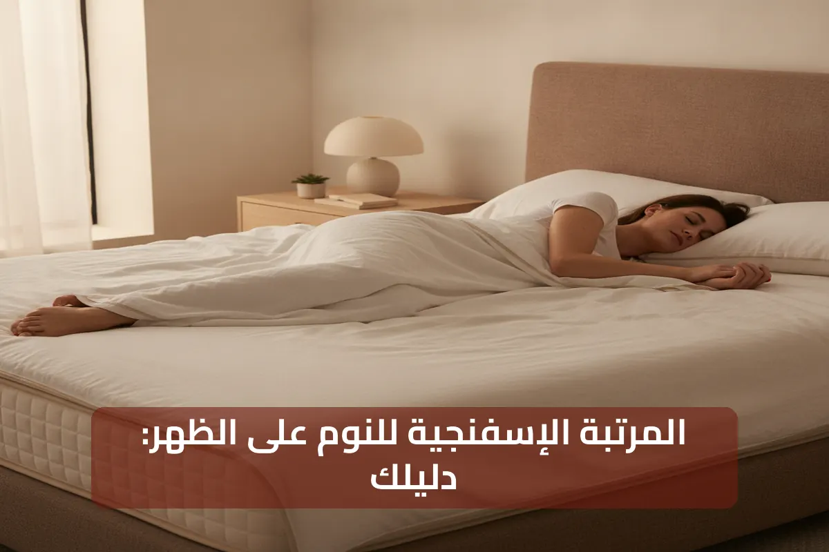 دليلك لفهم المرتبة الإسفنجية لـالنوم على الظهر بشكل كامل