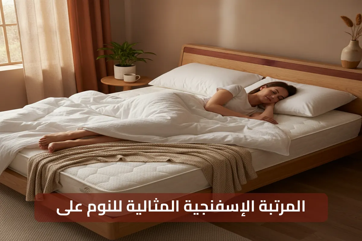 دليلك لفهم المرتبة الإسفنجية لـالنوم على الظهر بشكل كامل