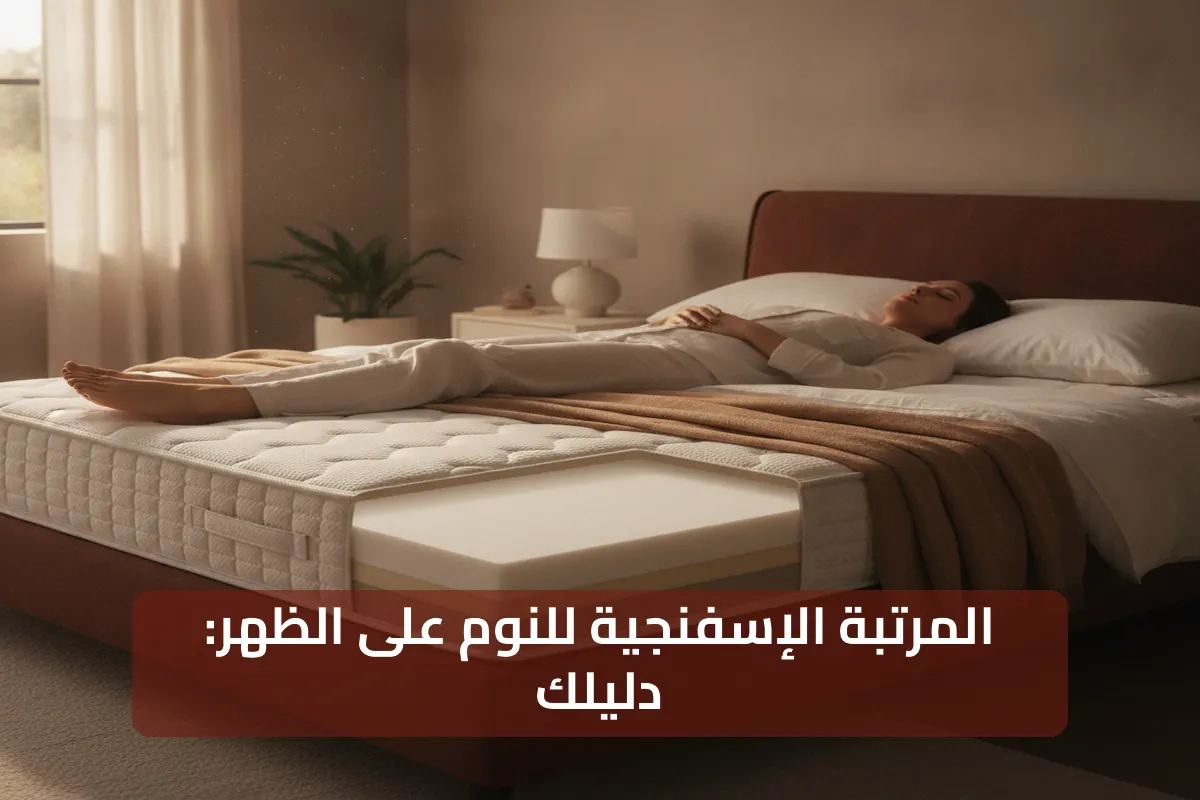 دليلك لفهم المرتبة الإسفنجية لـالنوم على الظهر بشكل كامل