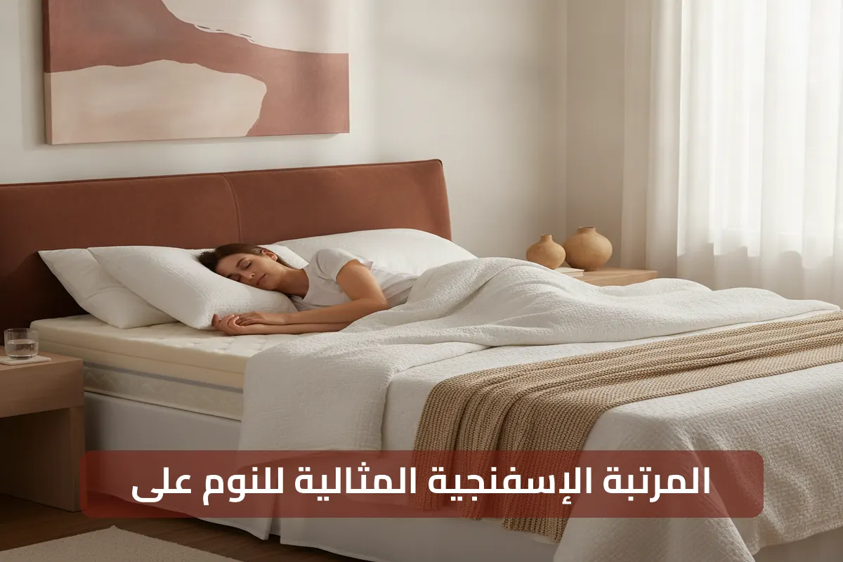 دليلك لفهم المرتبة الإسفنجية لـالنوم على الظهر بشكل كامل