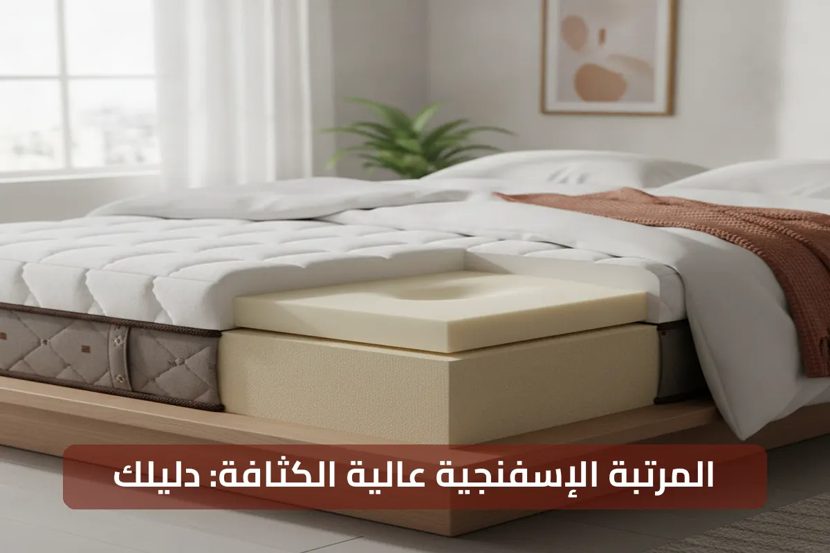 دليلك لفهم مكونات المرتبة الإسفنجية من إسفنج عالي الكثافة بشكل كامل