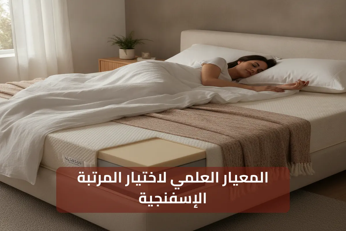 المعيار العلمي لاختيار المرتبة الإسفنجية مقاس سرير كوين