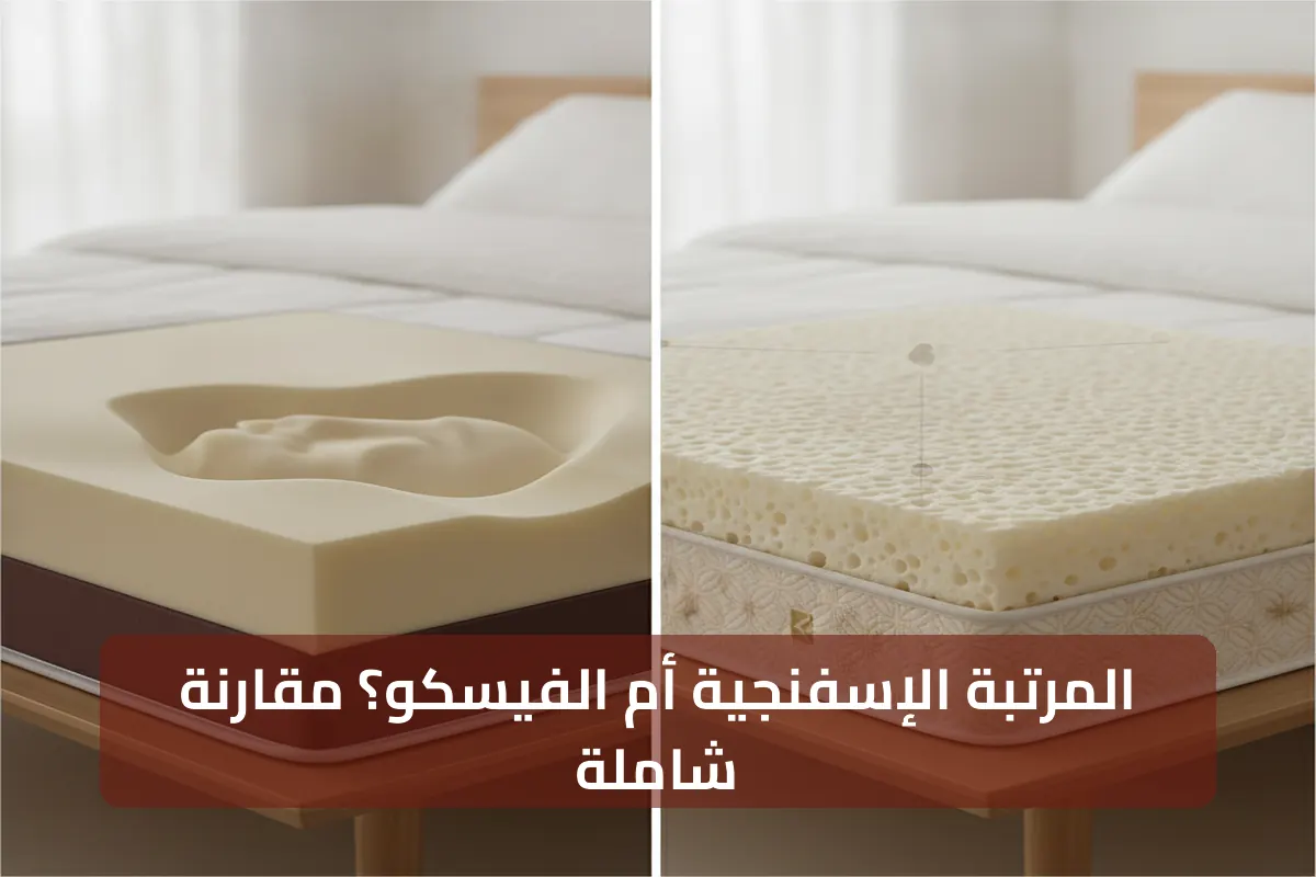 مقارنة بين المرتبة الإسفنجية ومرتبة فيسكو