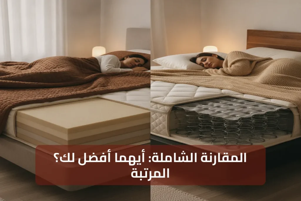 المقارنة النهائية بين المرتبة الإسفنجية ومرتبة سوست