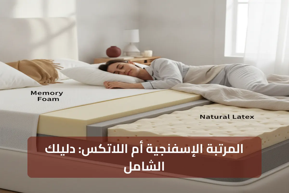مقارنة بين المرتبة الإسفنجية ومرتبة لاتكس؟