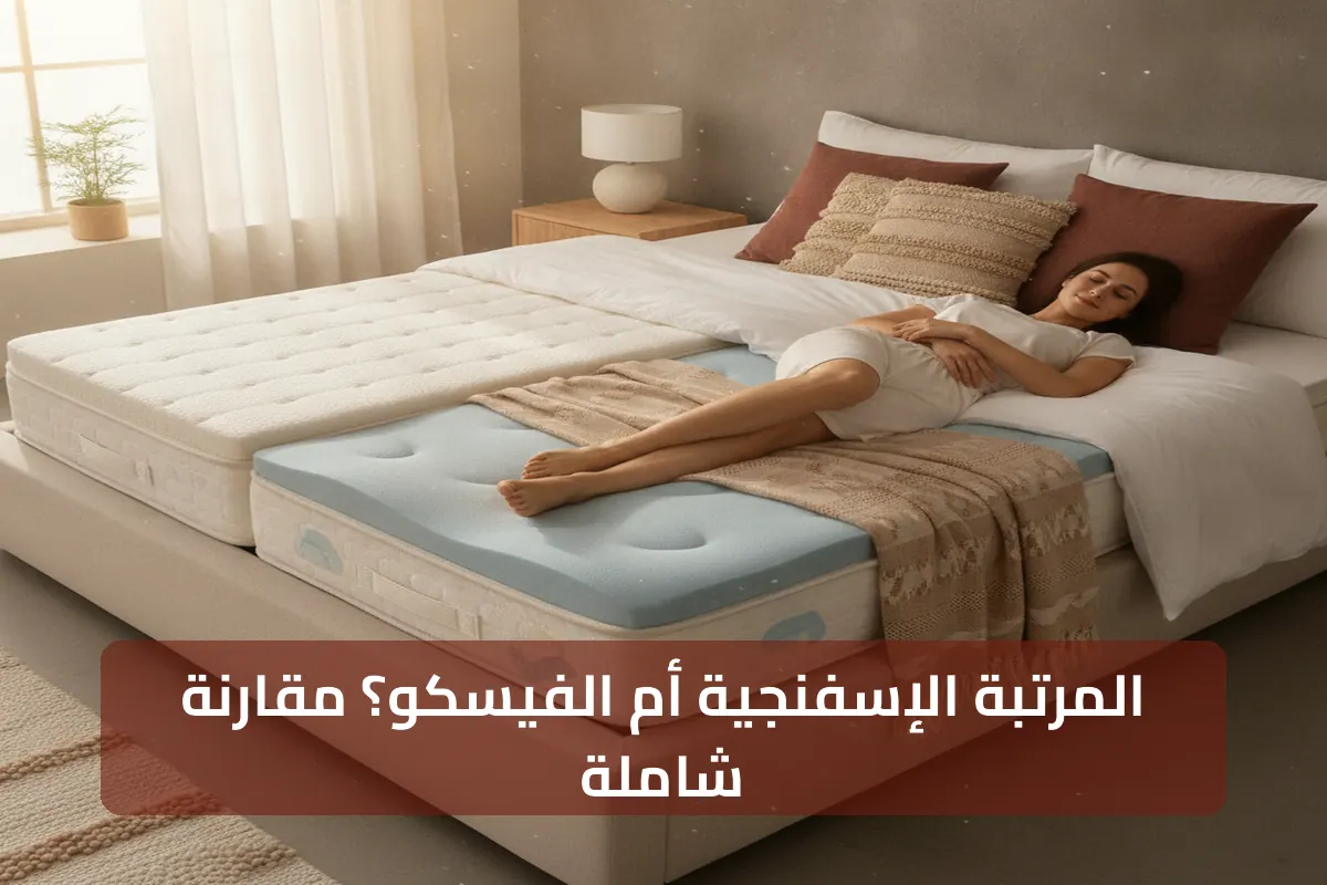 مقارنة بين المرتبة الإسفنجية ومرتبة فيسكو