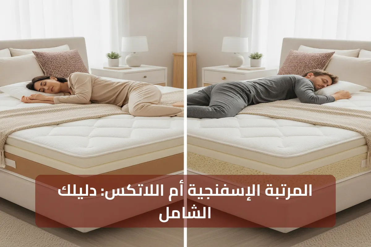 مقارنة بين المرتبة الإسفنجية ومرتبة لاتكس؟